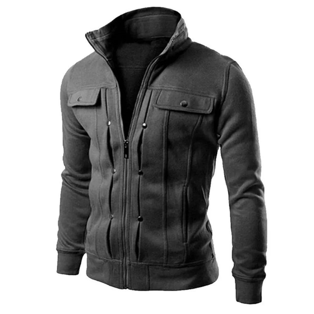 Fashion Sports Sweater Jacket Men's Slim Fit Casual Sweater Jacket