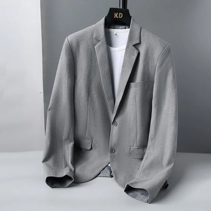 saferido Plus Sizes M-6XL, Men's Linen Casual Blazer ,Slim Fit Suit Jacket,Suitable for Spring and Autumn, Polyester Lining