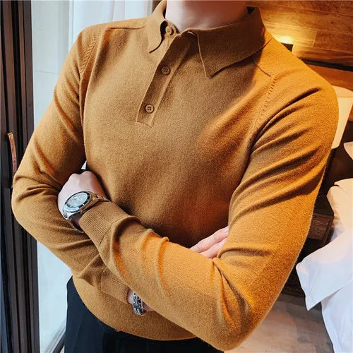 saferido  Ctton Brand Clothing Men Spring High Quality Pure Cotton Long Seeve POLO Shirts/Mae Slim Fit Leisure POLO Shirts Tops