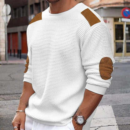 Autumn Winter Men Sweater Pullover New Round Collar Solid Color Long-Sleeved Pullover Fashion Male Casual Pullovers