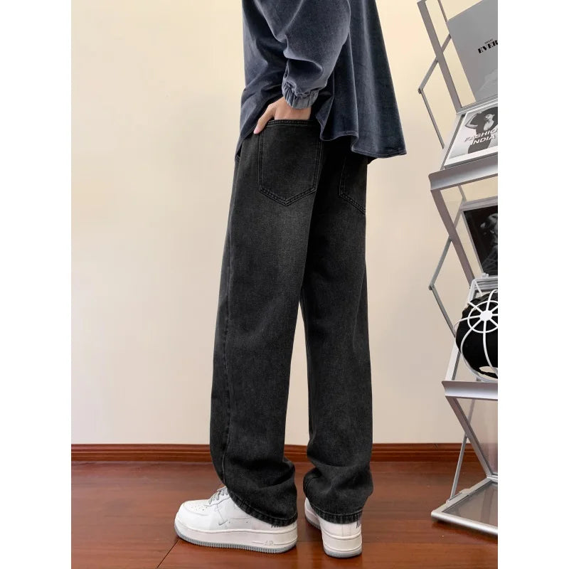 saferido Spring Autumn Black Blue Cargo Jeans Men Streetwear Denim Jogger Pants Men Baggy Harem Jean Trousers Plus Size 6XL 7XL 8XL