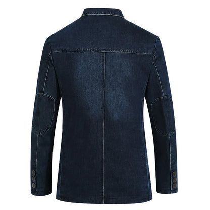 Men's Denim Suits Men's Cotton Denim Small Suit Slim Large Size Jacket Coat