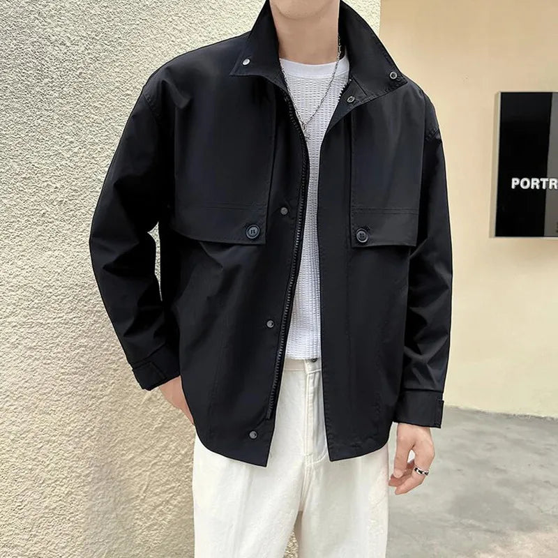 saferido Men Spring High Quality Casual Jackets/Male Loose and Comfortable Work Jackets/Mens Fashion Jackets and Coats M-3XL