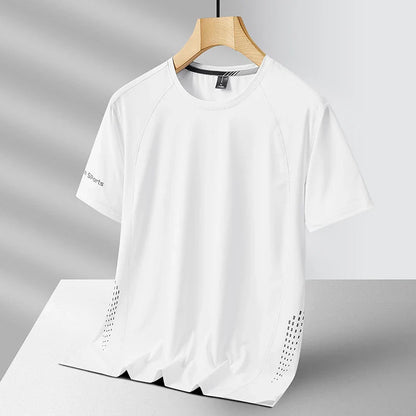 Quick Dry Sport T Shirt Men'S Short Sleeves Summer Casual White Plus OverSize 6XL 7XL 8XL 9XL Top Tees GYM Tshirt Clothes