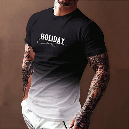 Simple Summer Men's T-shirt High-quality Men's Top Everyday Casual Sports Shirt Trend New Clothing Oversized Loose Short Sleeve