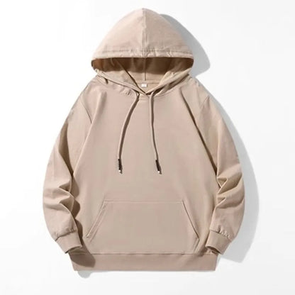 Spring Men White Hoodies Mens Casual Hooded Sweatshirts Fashion Long Sleeve Pullover Male Oversized Basic Hoody Tops