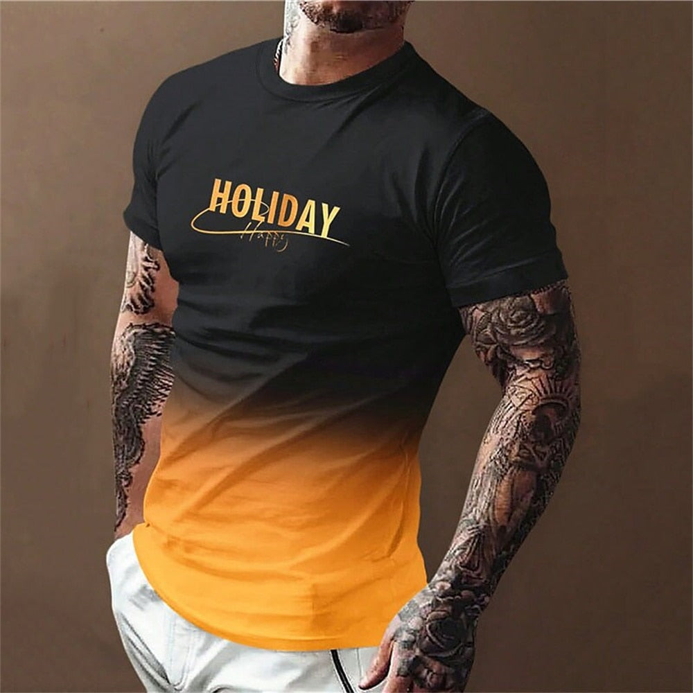 Simple Summer Men's T-shirt High-quality Men's Top Everyday Casual Sports Shirt Trend New Clothing Oversized Loose Short Sleeve