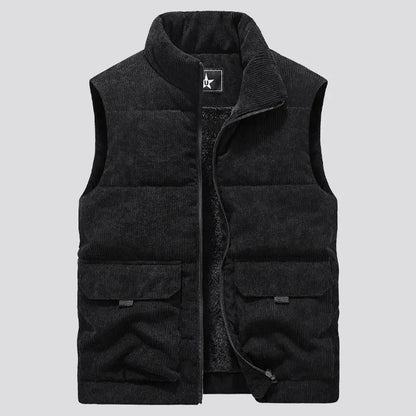 Winter Fashion Wool Vest Male Cotton-Padded Vests Coats Men Sleeveless Vest Jackets Warm Waistcoats Clothing Plus Size 6XL