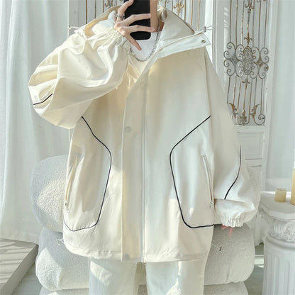 saferido Original Clothing Korean Popular Clothes for Men Harajuku Men's Coats Models 2024 Outerwear Spring Jackets Style