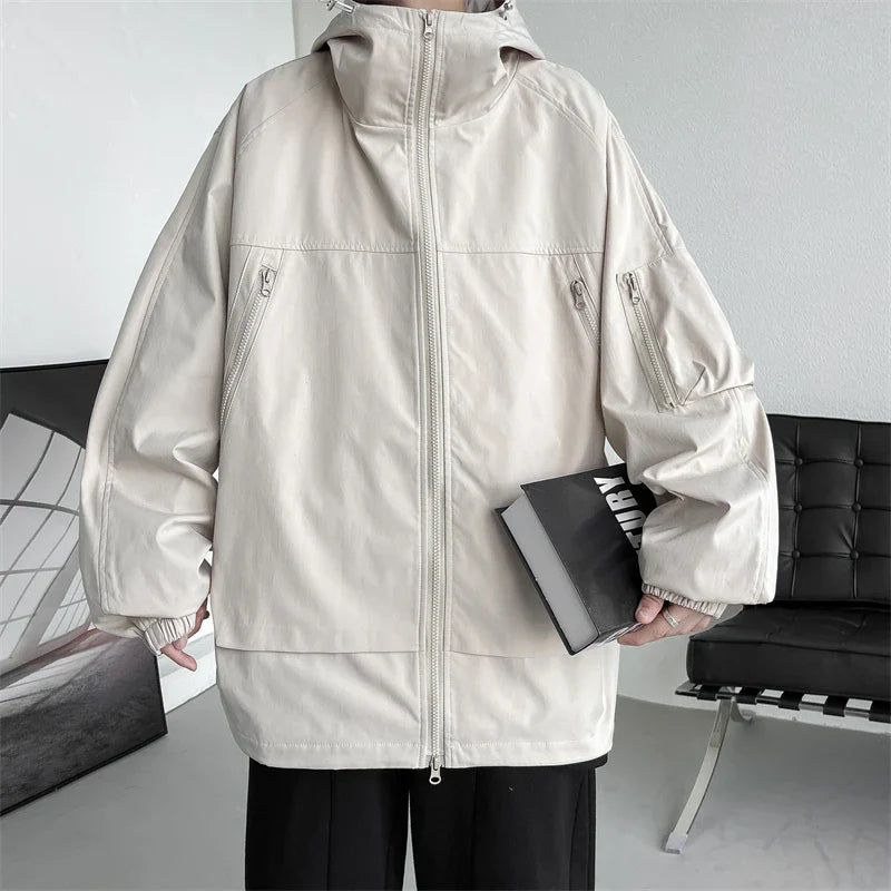 saferido Original Clothing Men Spring Jackets Outerwear Men's Korean Style Clothes Loose Fitting Men's Coats Models 2024 Man Hoodie