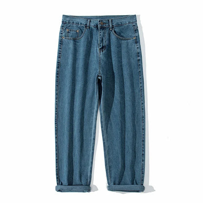 saferido Spring brand straight loose trouser  Korean High street men and women can wear denim classic fashion trend boys girls jeans