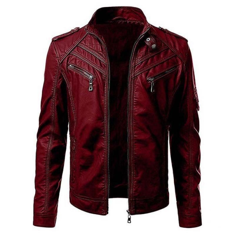 Men Faux Leather Jacket Motorcycle 5Xl Men Jackets Black Jaqueta De Couro Masculina Outwear Male Slim Fit Pu Leather Coats Man