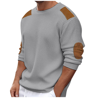 Autumn Winter Men Sweater Pullover New Round Collar Solid Color Long-Sleeved Pullover Fashion Male Casual Pullovers