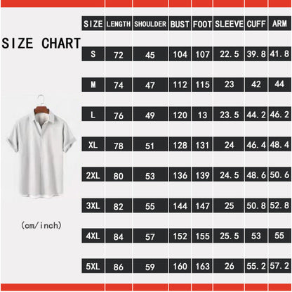 Summer Men's Short Sleeve Shirts 3D Printed Fashion Shirts Hawaiian Casual Shirts Oversized S-5XL