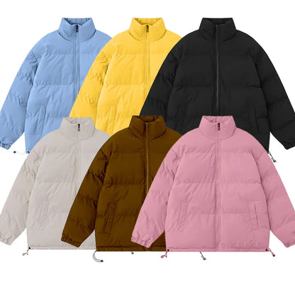 saferido Y2k Korean Fashions Thick Puffer Jackets Black Winter Puffer Jacket Harajuku Parkas Streetwear Quilted Jackets Coats