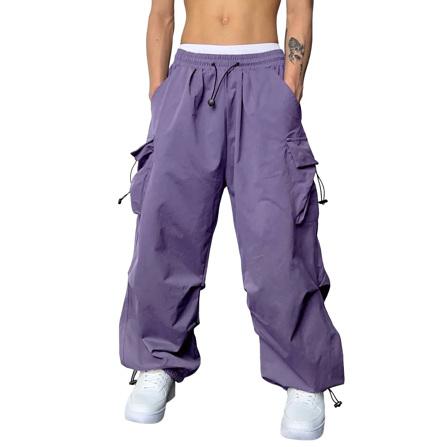 Y2k Men's Cargo Pants Multi Pocket Male Hiphop Overalls High Street Casual Trousers  Spring Summer New Pants Streetwear