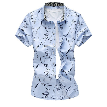 Men's Blouse 3D Printing Summer Coconut Tree Pattern Hawaiian Oversized Comfortable Casual Tops Short Beach Clothing Street Wear