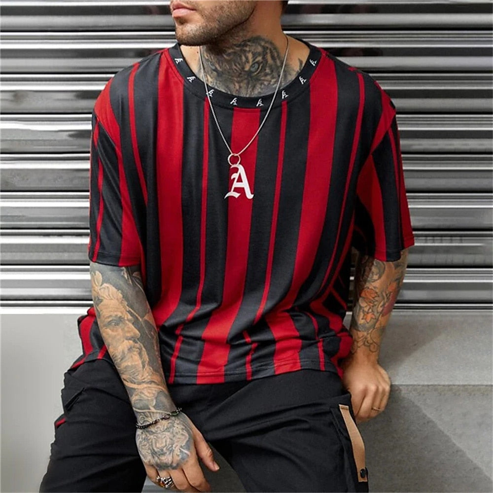 Simple Summer Men's T-shirt High-quality Men's Top Everyday Casual Sports Shirt Trend New Clothing Oversized Loose Short Sleeve