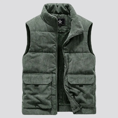 Winter Fashion Wool Vest Male Cotton-Padded Vests Coats Men Sleeveless Vest Jackets Warm Waistcoats Clothing Plus Size 6XL