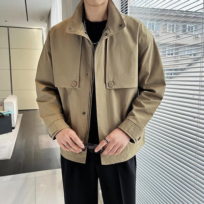 saferido Men Spring High Quality Casual Jackets/Male Loose and Comfortable Work Jackets/Mens Fashion Jackets and Coats M-3XL