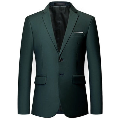 11 Color High Quality Men Blazer Classic New Slim Fit Solid Color Suit Jacket Fashion Business Casual Suit Blazer Plus Size 6XL