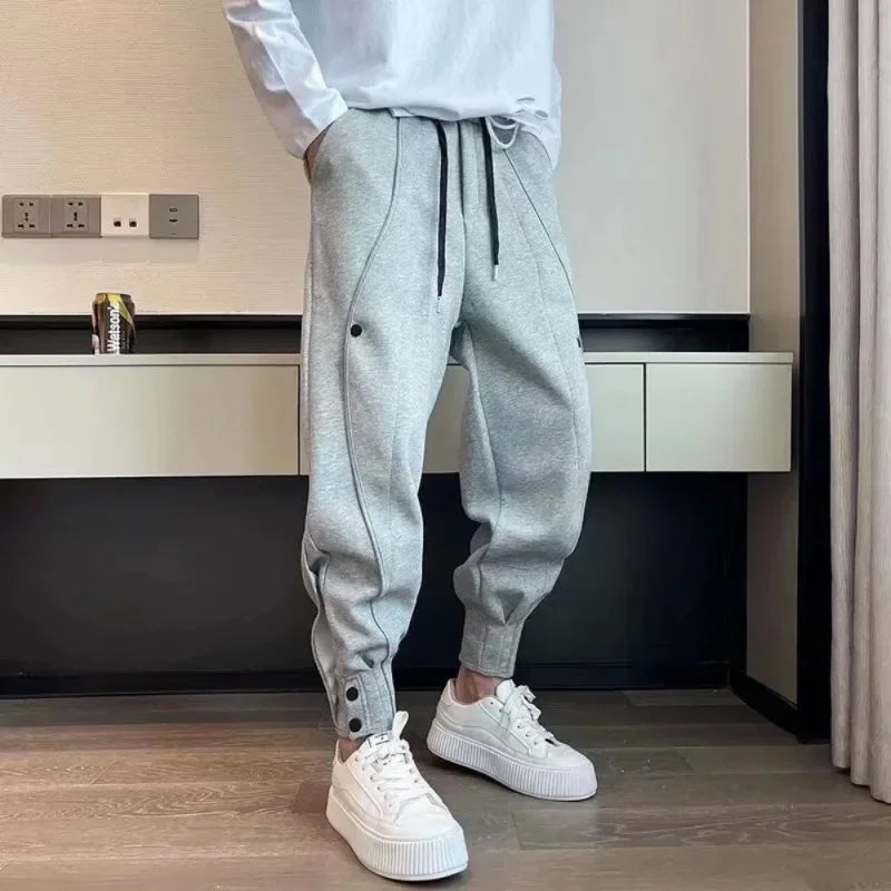 Pants For Men Jogger Pants Grey Track Pants Hip Hop Style Sweatpants Men