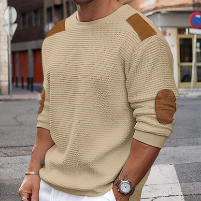 Autumn Winter Men Sweater Pullover New Round Collar Solid Color Long-Sleeved Pullover Fashion Male Casual Pullovers