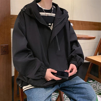 saferido Men Spring Jackets Outerwear Men's Korean Style Clothes Original Clothing Men's Coats Models 2024 Harajuku Popular