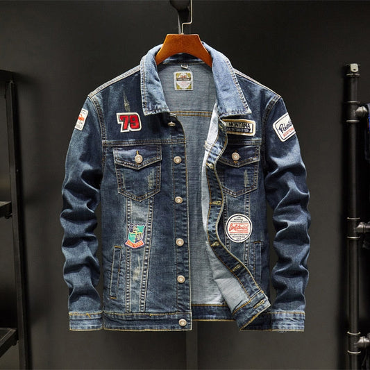 Men's Plus Size Jacket Denim Jacket Fashion Denim Tops