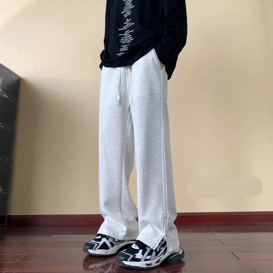 Autumn Sports Pants Men Oversized Casual Wide-leg Pants Men Streetwear Sweatpants Loose Straight Pants Mens Joggers Trousers