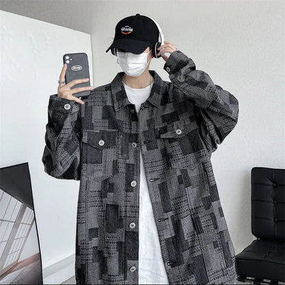 saferido Streetwear Casual Outerwear Men's Clothing Men's Korean Style Clothes Loose Fitting Harajuku Spring Jackets Popular Coats