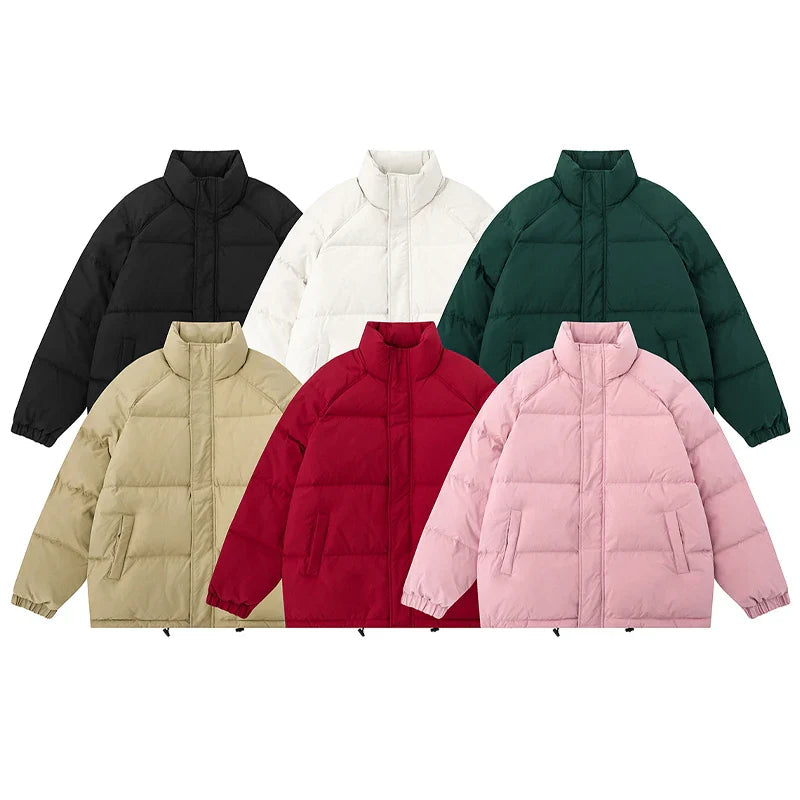 saferido Y2k Korean Fashions Thick Puffer Jackets Black Winter Puffer Jacket Harajuku Parkas Streetwear Quilted Jackets Coats