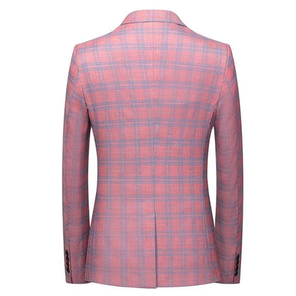 saferido  Men's Spring High Quality Plaid Business Suit/Male Slim Fit Groom To Get Married Dress Blazers/Man Casual Jacket 5XL 6XL