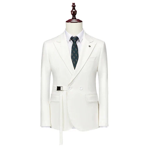 saferido Men's Blazer British's Style Casual Slim Fit Suit Jacket Male Dress Blazers Men Coat Terno Masculino Suit Coats Plus Size S-6XL