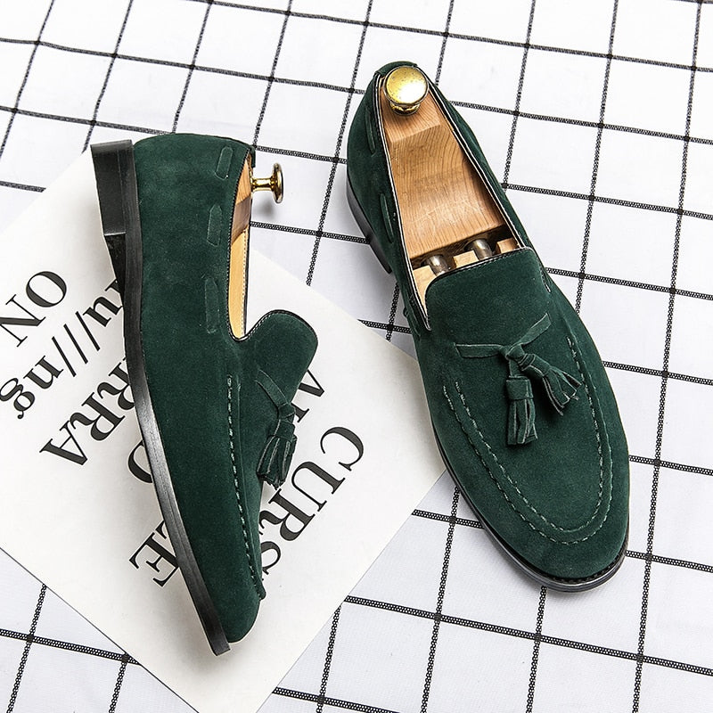 saferido Fashion Suede Tassel Leisure Men's Shoes Summer Italy Style Soft Moccasins Men Loafers High Quality Shoes Men Flats Driving Shoe