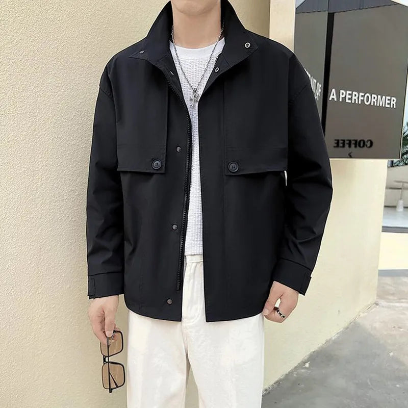 saferido Men Spring High Quality Casual Jackets/Male Loose and Comfortable Work Jackets/Mens Fashion Jackets and Coats M-3XL