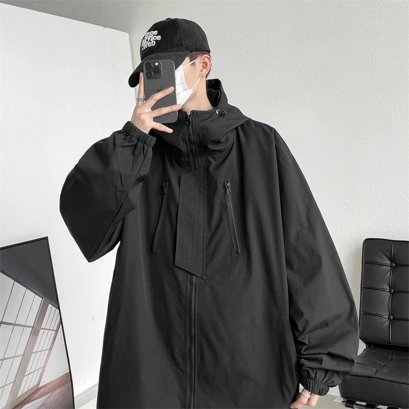 saferido Men Spring Jackets Men's Korean Style Clothes for Men Original Clothing Men's Coats Models 2024 Loose Fitting Harajuku Popular