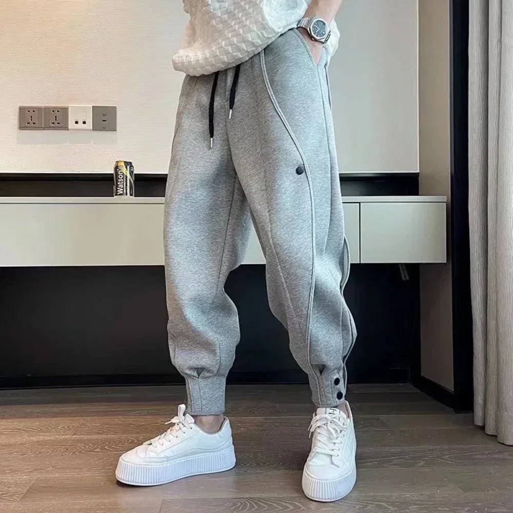 Pants For Men Jogger Pants Grey Track Pants Hip Hop Style Sweatpants Men