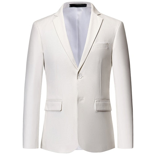 11 Color High Quality Men Blazer Classic New Slim Fit Solid Color Suit Jacket Fashion Business Casual Suit Blazer Plus Size 6XL