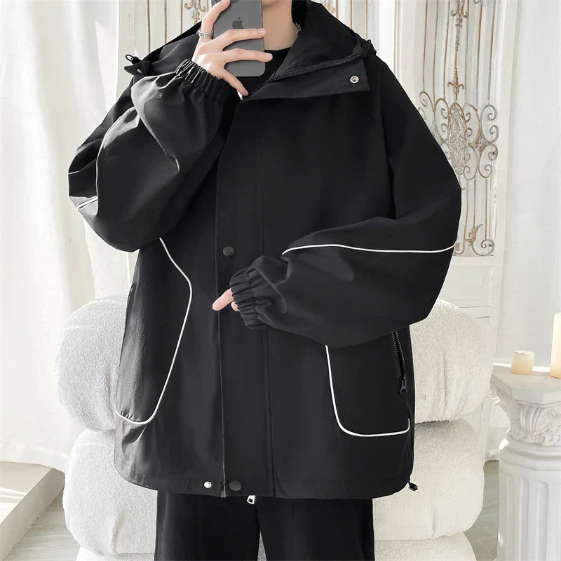 saferido Original Clothing Korean Popular Clothes for Men Harajuku Men's Coats Models 2024 Outerwear Spring Jackets Style