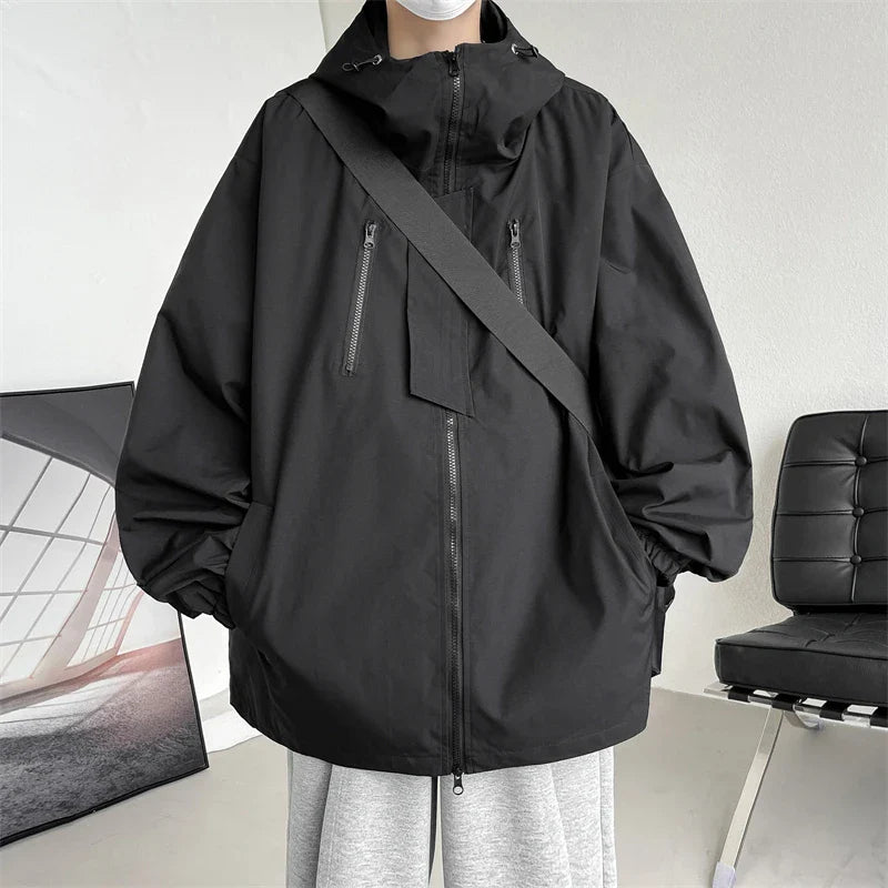 saferido Men Spring Jackets Men's Korean Style Clothes for Men Original Clothing Men's Coats Models 2024 Loose Fitting Harajuku Popular