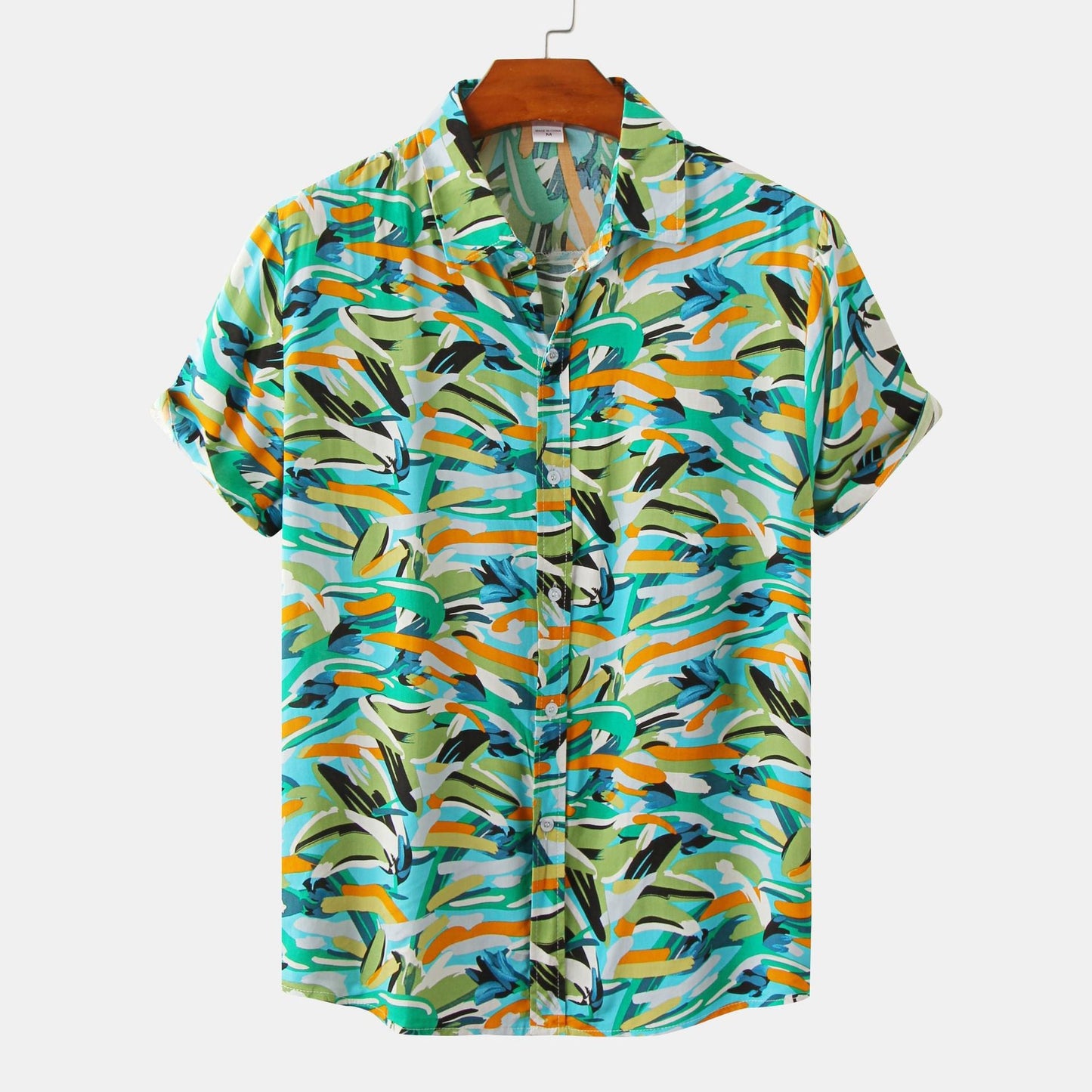 Shirt For Men Short Sleeve Tops  Summer Mens Hawaiian Shirts Casual Tropical Plants Print Beach Aloha Shirts And Blouses 5xl