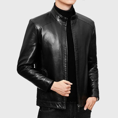 Men Leather Suit Jacket Men Slim Fit blazer Coat Men Fashion Leather jacket Streetwear Casual Blazer Jackets Male Outerwear mens