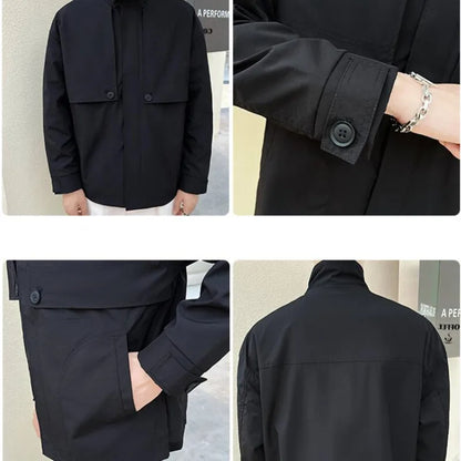 saferido Men Spring High Quality Casual Jackets/Male Loose and Comfortable Work Jackets/Mens Fashion Jackets and Coats M-3XL