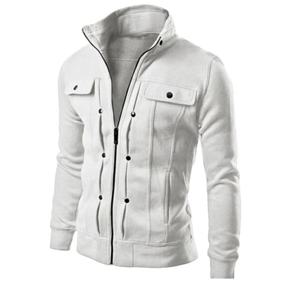 Fashion Sports Sweater Jacket Men's Slim Fit Casual Sweater Jacket