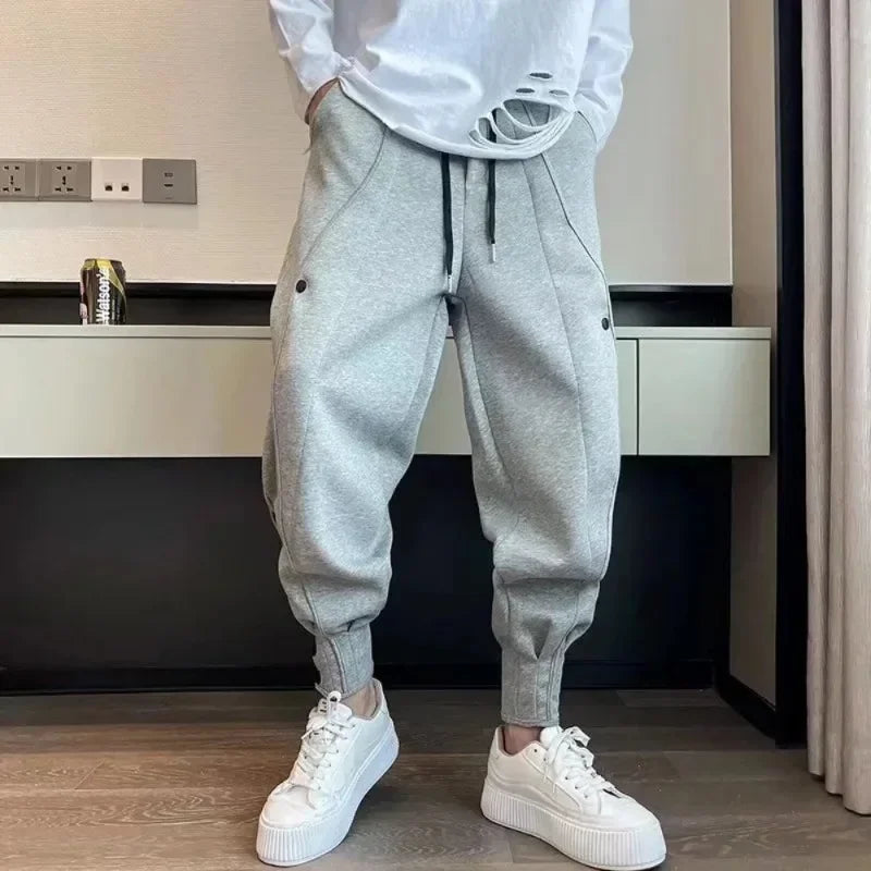 Pants For Men Jogger Pants Grey Track Pants Hip Hop Style Sweatpants Men