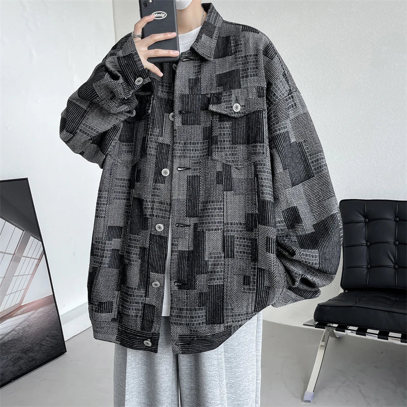 saferido Streetwear Casual Outerwear Men's Clothing Men's Korean Style Clothes Loose Fitting Harajuku Spring Jackets Popular Coats