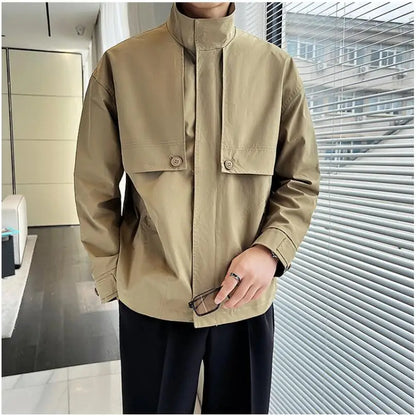 saferido Men Spring High Quality Casual Jackets/Male Loose and Comfortable Work Jackets/Mens Fashion Jackets and Coats M-3XL