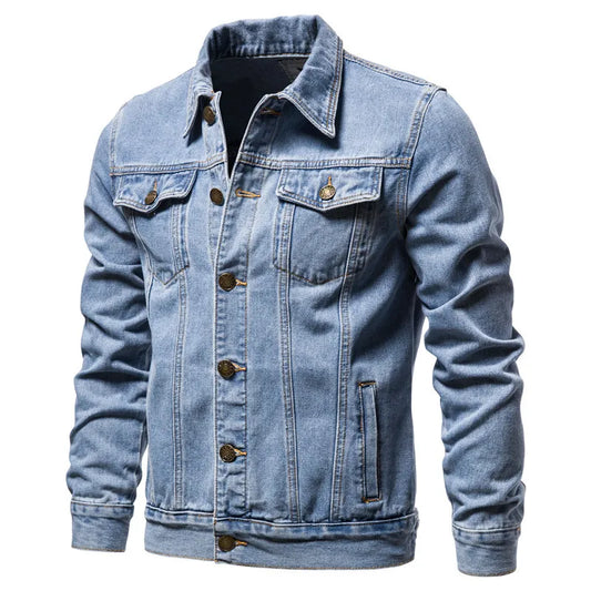 Spring And Autumn Fried Street Men's Denim Jacket Cotton Casual Slim Jacket Men's Jean Jacket Men's Clothing