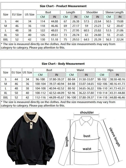 Hoodie for Men Polo Collar Sweatshirt Colorblock Streetwear Pullover Unisex Fall Winter Jumper Old Money Aesthetic Sweats